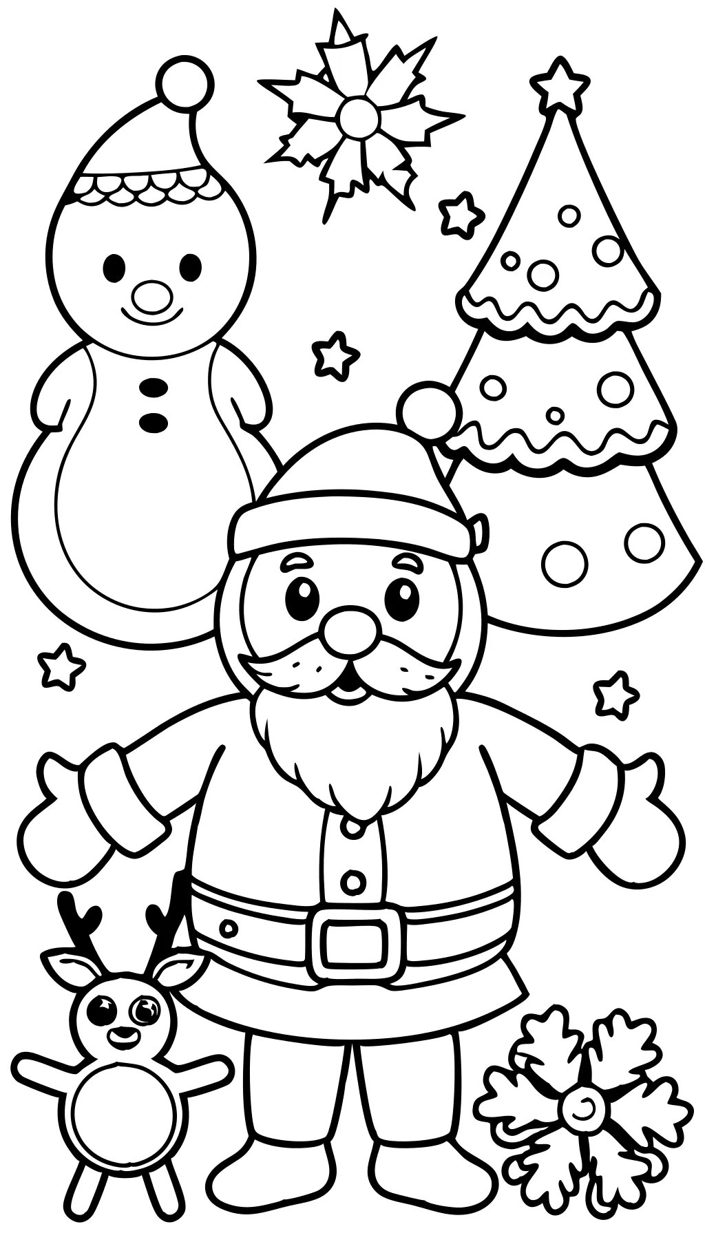 christmas coloring pages preschool